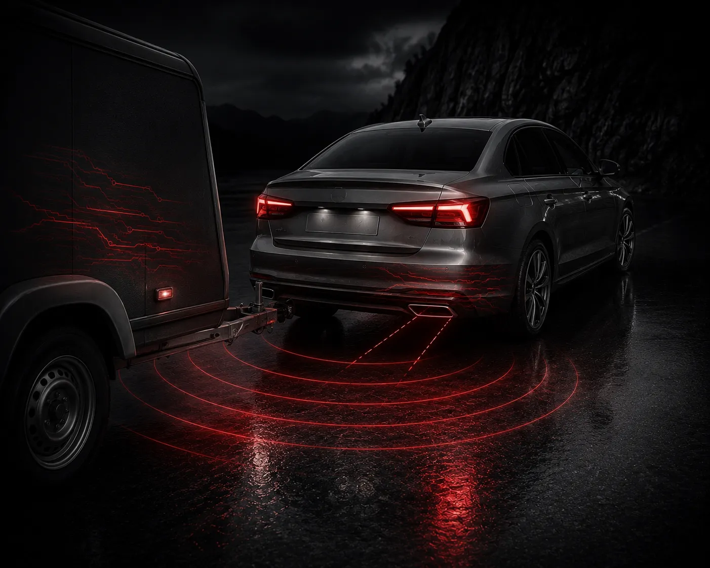 Asistent cúvania s prívesom - Trailer Assist – realizácia VAG Tech