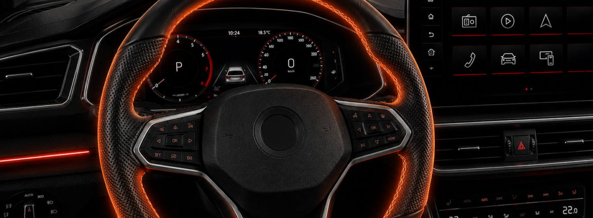 Vyhrievaný volant – realizácia VAG Tech